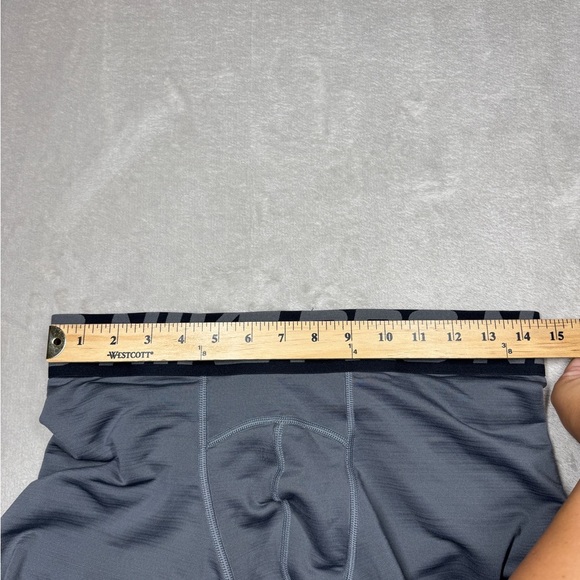 Nike Pro Men’s Grey Compression Training Performance Leggings Tights Size Small - Picture 6 of 16